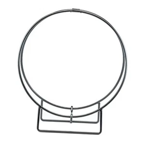 Firewood Log Hoop Rack, 24" Diameter, Black Steel Finish - Picture 1 of 8