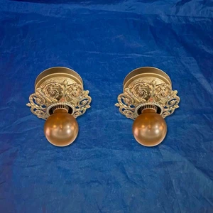 Nice Pair Antique Flush Mount Fixtures Rewired 96A - Picture 1 of 7