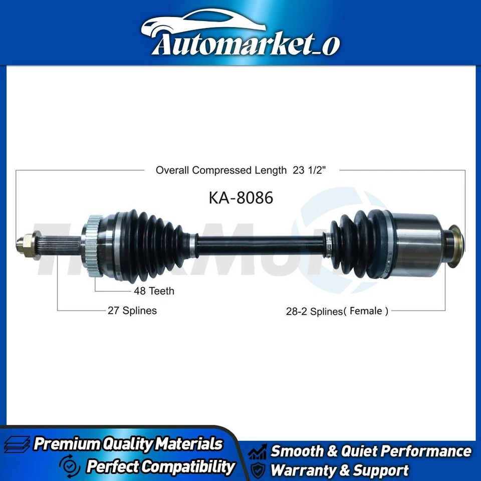 Eje delantero derecho CV TrakMotive para Kia Rondo 2008-2012 Foto 1 de 1