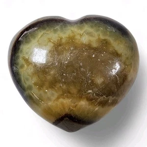 Septarian Polished Heart Madagascar 316.3 grams. - Picture 1 of 2