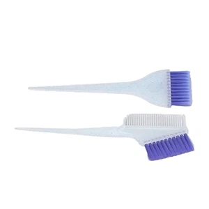 2pcs Soft Nylon Hair Highlighting Brush Applicator Double Sided Hair Dye Bru PLM - Picture 1 of 12