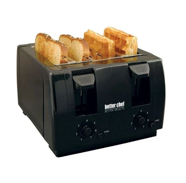 Better Chef 4 Slice Dual Control Toaster in Black - Image 1 of 1
