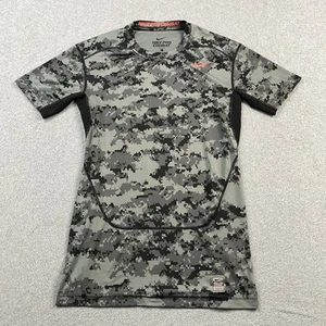 Nike Pro Combat Shirt Mens Large Dri Fit Compression Digicam Camo Urban Gym Logo - Picture 1 of 15
