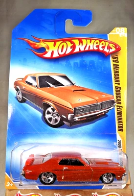 Hot Wheels #8 2009 nuevos modelos 8/42 '69 Mercury Cougar Eliminator variante naranja Foto 1 de 4