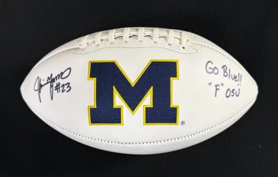 Jamie Morris Signed & Inscribed "F-OSU" Michigan Wolverines Football JSA COA - Image 1 of 4