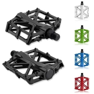 Bicycle Mountain Mtb Bmx Bike Cycling Bearing Alloy Flat-platfrom Pedals 9/16” - Picture 1 of 18