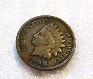 1898 Indian Head Cent/Penny USA Münze - Bild 1 von 4