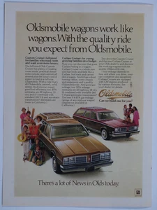 1978 Oldsmobile Custom Cruiser Wagon Vintage Original Print Ad 8.5 x 11" - Picture 1 of 3