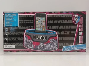 Monster High iPod Clock Radio Dock With Original Box 50248C-IPH - Picture 1 of 4