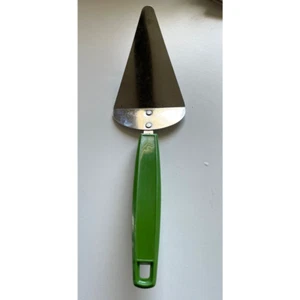 Servidor de pastel vintage ECKO verde con mango de plástico, 11", cromado - Imagen 1 de 6