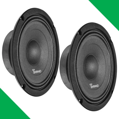 (2) 8" MIDBASS TIMPANO 700W TPT-MB8-4 SLIM 4 OHM CAR PRO AUDIO SPEAKERS - PAIR