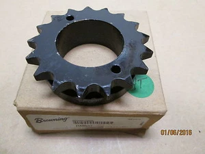 NUEVO, PIÑÓN MARRÓN H40H17, CADENA #40, 17 DIENTES ENDURECIDOS, USO W H BUJE. - Imagen 1 de 2