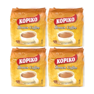 Kopiko Instant 3in1 Brown Coffee 22 Sachets Each - Pack of 4