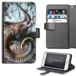 Mouflon Sheep Phone Case;PU Leather Wallet Flip Case;Cover For Samsung;Apple - Picture 1 of 4