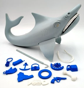 VTG 1975 The Game of Jaws Shark Body & Pieces Ideal Toy Co. Near Complete READ - Picture 1 of 24