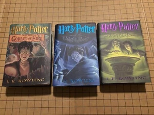 Harry Potter Books 4,5,&6 First American Editions  (Book 5 w/ Errors) - Imagen 1 de 13