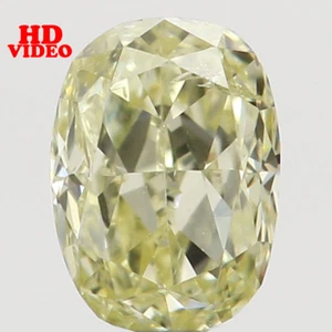 Natural Loose Diamond Yellow Color Oval Clarity SI1 3.70 MM 0.15 Ct L6474 - Picture 1 of 10