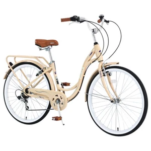 7 Speed, Steel Frame, Multiple Colors 26 Inch Ladies Bicycle - Picture 1 of 7