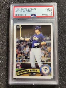 Anthony Rizzo 2011 TOPPS UPDATE ROOKIE RC #US55 SAN DIEGO PADRES - PSA 9 MINT