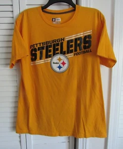 NFL Team Apparel Pittsburgh Steelers Football T Shirt Size Large - Picture 1 of 3