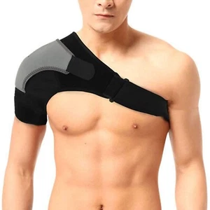 Shoulder Support Neoprene Adjustable Stretch Strap Wrap Belt Band Gym Guard - Picture 1 of 3