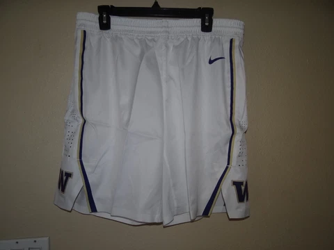 Nike Team Issue sz 36 +2 WASHINGTON WA HUSKIES shorts 2018-2019 purple sewn logo Cover