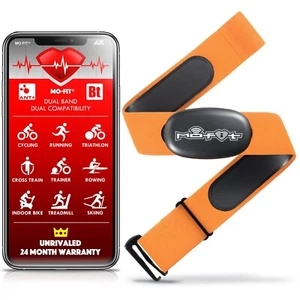 Bluetooth / ANT+ Heart Rate Monitor Chest Strap iOS, Android, Peloton (OPEN BOX) - Picture 1 of 7