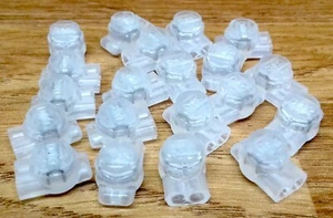 PACK OF 20 CLEAR 8A 2 WIRE BT VIRGIN TELEPHONE JELLY CRIMPS CABLE REPAIR JOINER - Picture 1 of 2