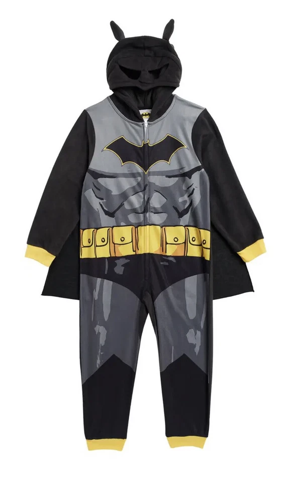 Komar Kids DC Comics Batman Fleece Blanket Sleeper Boys Girls Pajama- S (6/7) - Image 1 of 4