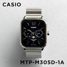 Casio MTP-M305D-1A Analog Moonphase Quartz Stainless Steel Band Men's Watch