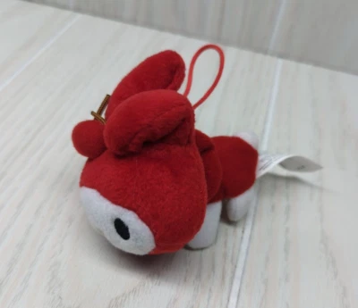 McDonalds Red My Melody Plush Hanging Loop Keychain Sanrio 2007 - Image 1 of 4
