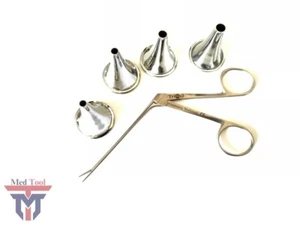 4pc Set Ear Speculum Micro Alligator 3" ENT Surgical Nasal Instruments - Picture 1 of 4