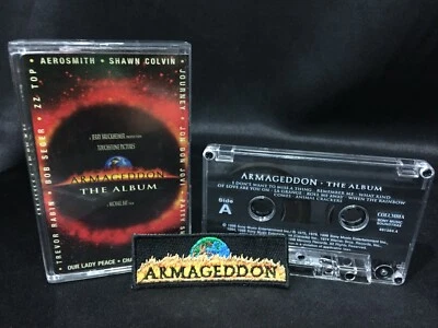Armageddon The Album Soundtrack OST Cassette Tape + Patch (Columbia 1998) - Image 1 of 3
