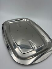 Vintage Baccarat Stainless Steel Carving Tray - 1261