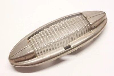 Original 1947 1948 1949 Hudson Truck Interior Dome Light Glass Lens w/ Bezel 1 - Image 1 of 4