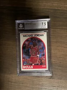 Hoops Michael Jordan 1989 #200 BGS 7,5 Chicago Bulls Goat Hof - Imagen 1 de 2