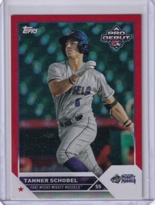 Tanner Schobel 2023 Topps Pro Debut Red Foilfractor /10