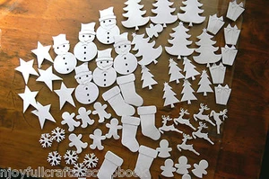 DECORATE YOURSELF 10 designs 6 of ea CHRISTMAS Variety Foam Stickers 60 per Pk - Picture 1 of 6