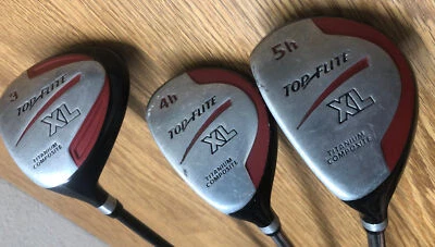 Top Flite XL 3 Wood Graphite Shaft , 5h & 4h Steel shafts Left Hand - Image 1 of 4