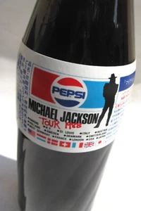 Michael Jackson Bouteille Canette PEPSI Drink PROMO Full Bottle Can JAPAN 1988 - Imagen 1 de 7