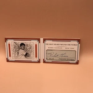 2017 National Treasures Bobby Thompson Legends Cuts Auto Booklet #64/99 - Picture 1 of 2