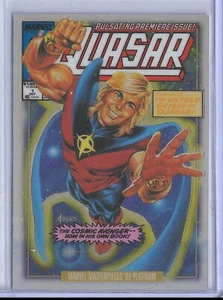 2024 Marvel Masterpieces 92 Platinum 72-V Quasar Cover Rainbow NSC - Picture 1 of 2