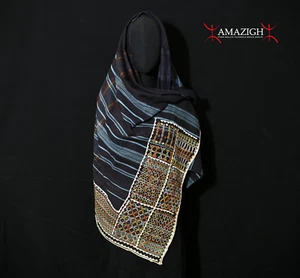 Old Wodaabe Bororo Fulani Women Embroidered Fabric - Niger - Picture 1 of 9