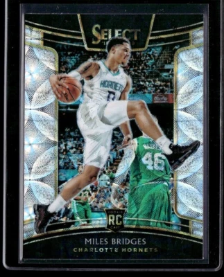 2018-19 Panini Select #17 Miles Bridges Scope Prizm Rookie RC Hornets  - Image 1 of 2