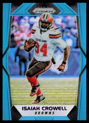 2017 Panini Prizm Light Blue Isaiah Crowell /199 Cleveland Browns #99 - Image 1 of 2