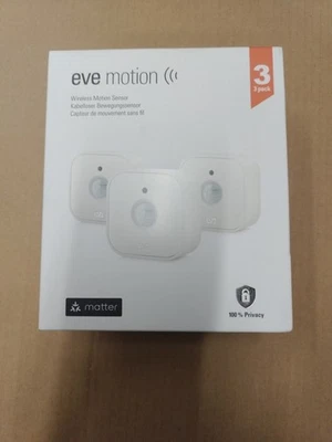 Eve Motion Matter Smart Motion Sensor With Light Sensor 3-pack - Image 1 of 4
