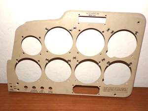 Cessna 152 Aircraft Metal Instrument Panel (13 Gallon TakeOff Decal) - Picture 1 of 3