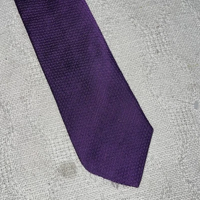 Corbata de vestir Brooks Brothers para hombre talla 59” 3,25” tela púrpura formal de negocios Foto 1 de 4