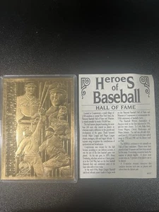 Heroes Of Baseball 22kt Gold Card Box And Certificate Included Hall Of Fame - Bild 1 von 3