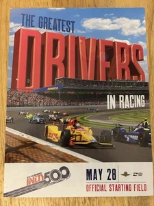 Indianapolis 500 2017 Starting Field Line Up - Picture 1 of 3